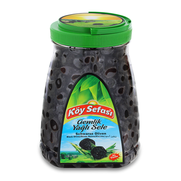 Köy Sefasi Gemlik Yağlı Sele Siyah Zeytin - 6x1...